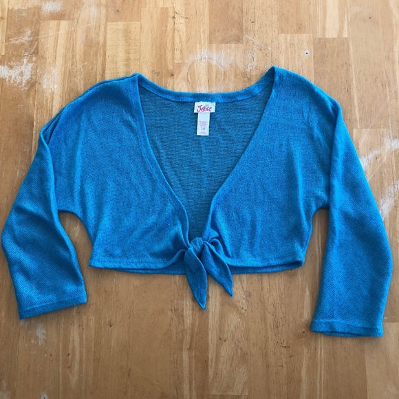 Justice Front Tie Knit Top - Picture 1 of 2
